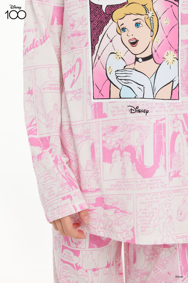 Dlouhé Bavlněné Dívčí Pyžamo s Potiskem Disney 100  