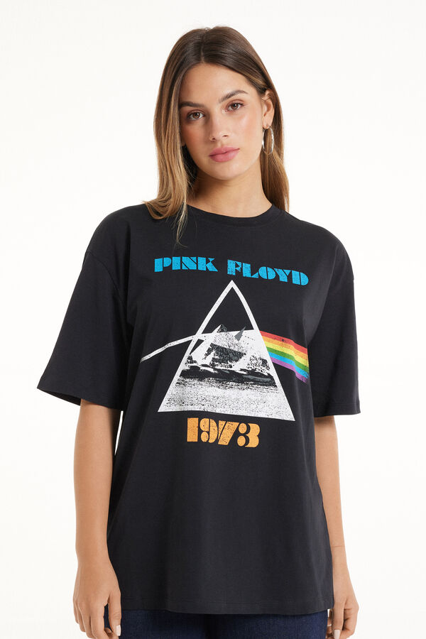 Unisex Póló Nyomott Pink Floyd Mintával  