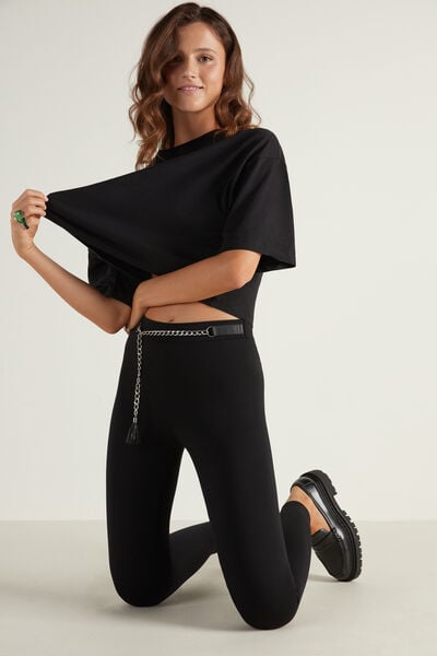 Milano Knit Leggings with Chain