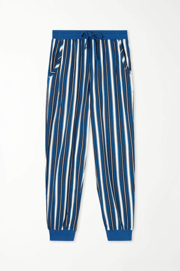 Cotton Trousers with Drawstring  