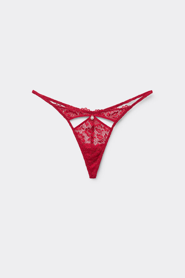 String Côtés façon Tanga Dentelle Lurex  