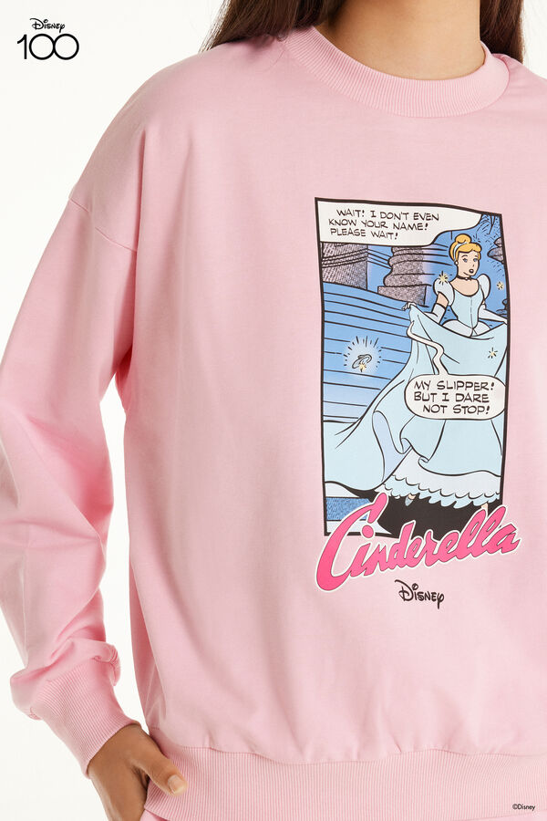 Long-Sleeved Disney 100 Print Sweatshirt  