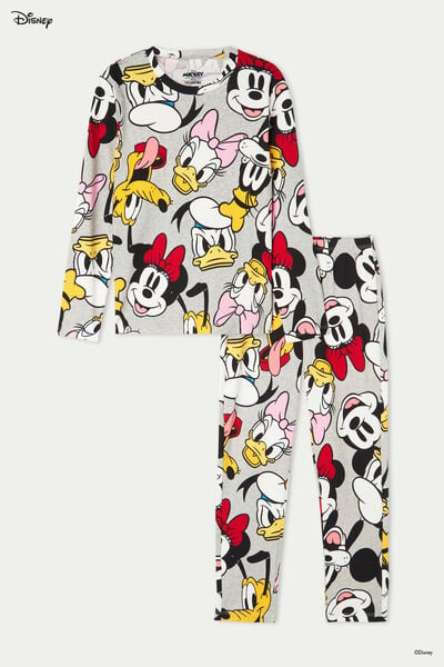 Girls’ Long Cotton Pyjamas with Disney Print