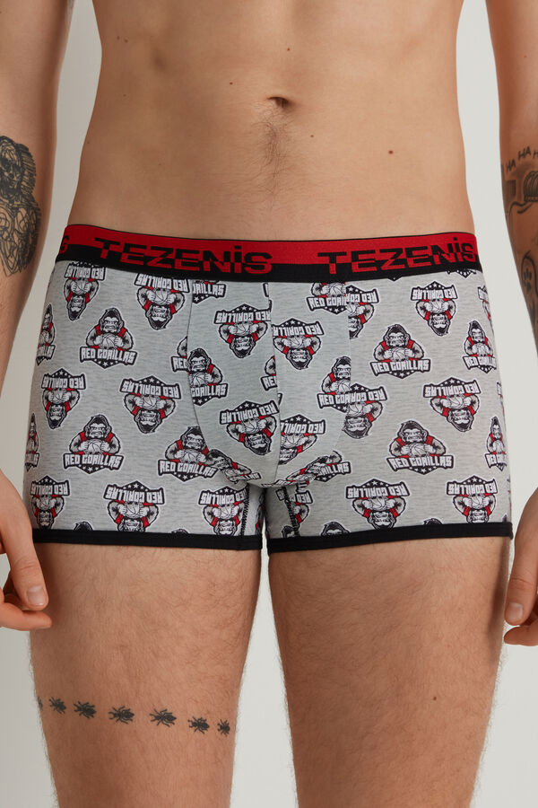 Boxers Algodão Estampado com Elástico com Logótipo  