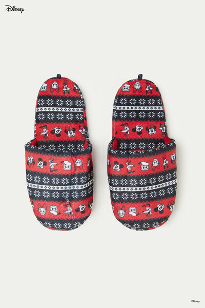 Papuče/Šľapky Mickey Mouse s Vianočným Motívom