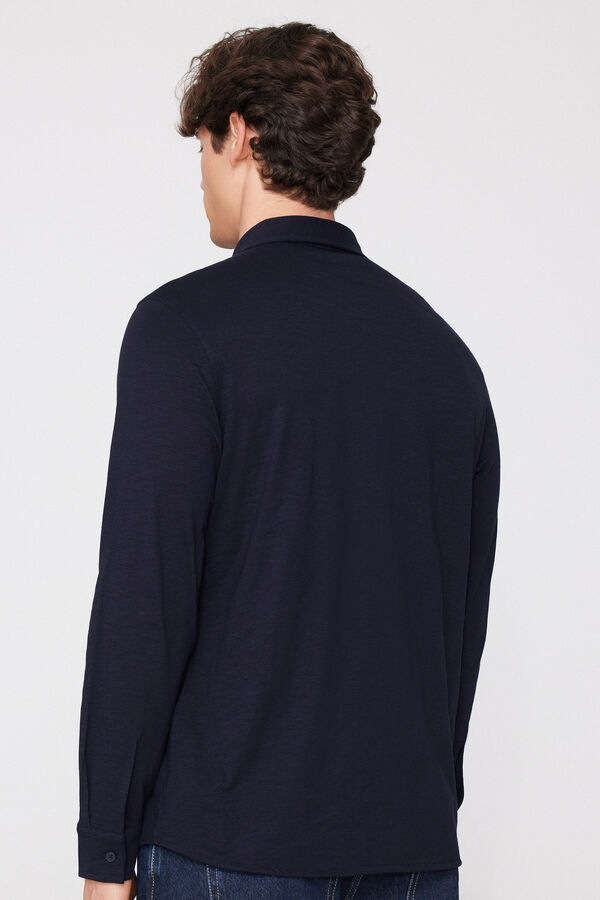 Camicia Maniche Lunghe Cotone Fiammato  