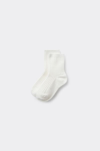 Girls&rsquo; Short Thick Ribbed Socks