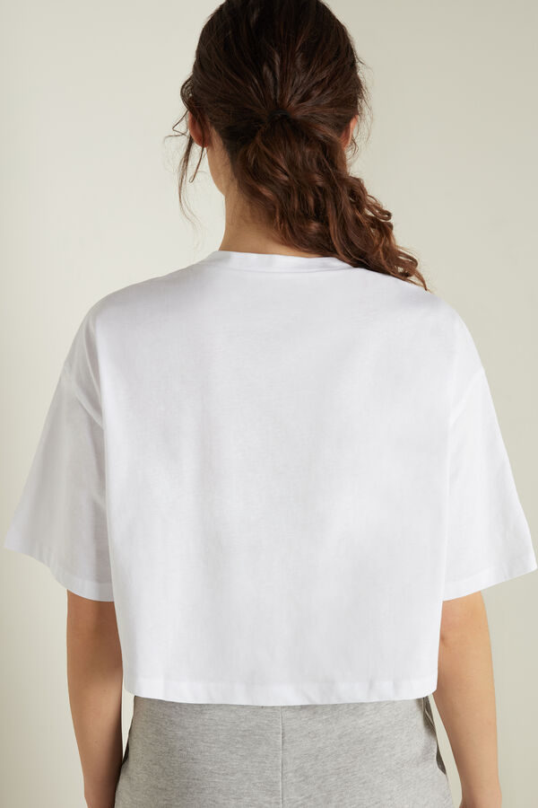Short Sleeve, Drop Shoulder Cotton T-Shirt  