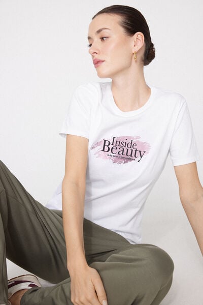 100% Cotton T-Shirt with Print