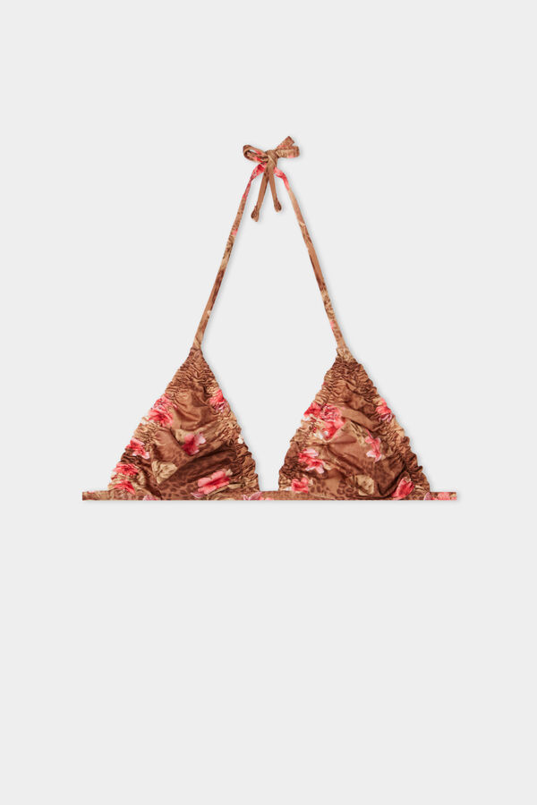 Aloha Jungle Triangle Bikini Top  