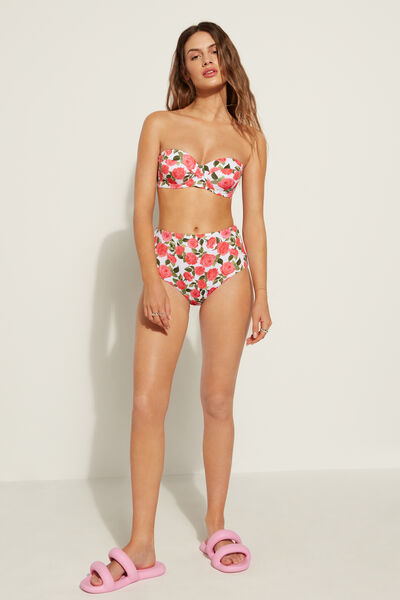 Bikini Slip Alto Romantic Roses