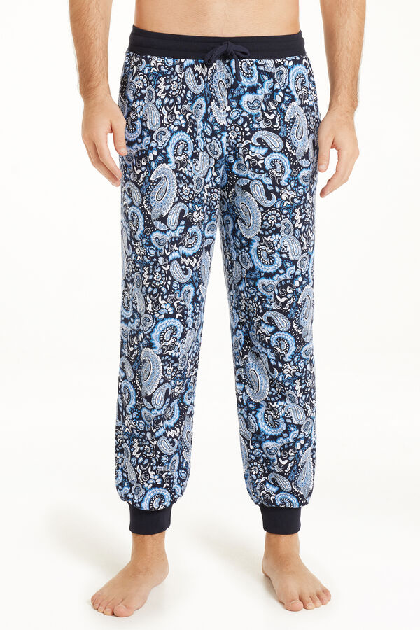 Cotton Trousers with Drawstring  