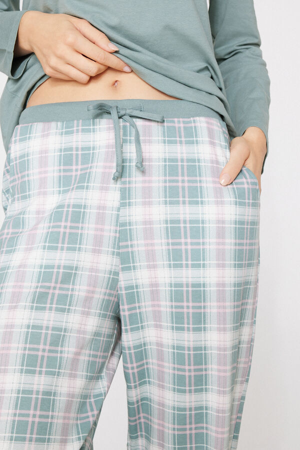 Cal&ccedil;as Jogger em Algod&atilde;o Grosso Estampado  
