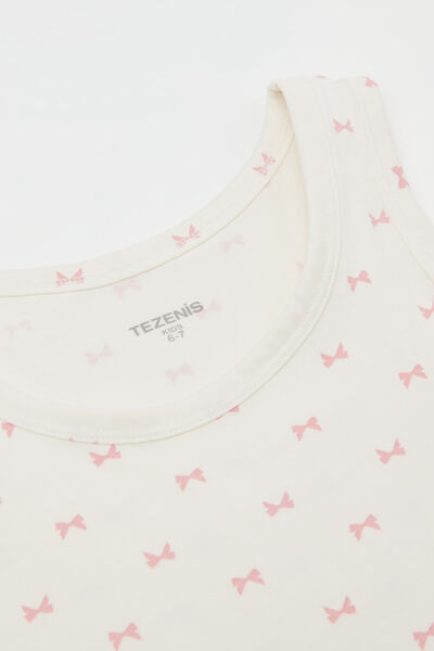 Canotta Spalla Larga Bambini in Cotone Stampato Unisex