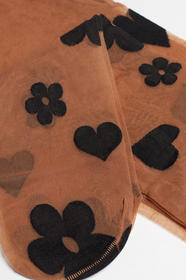 Patterned 20 Denier Tights  