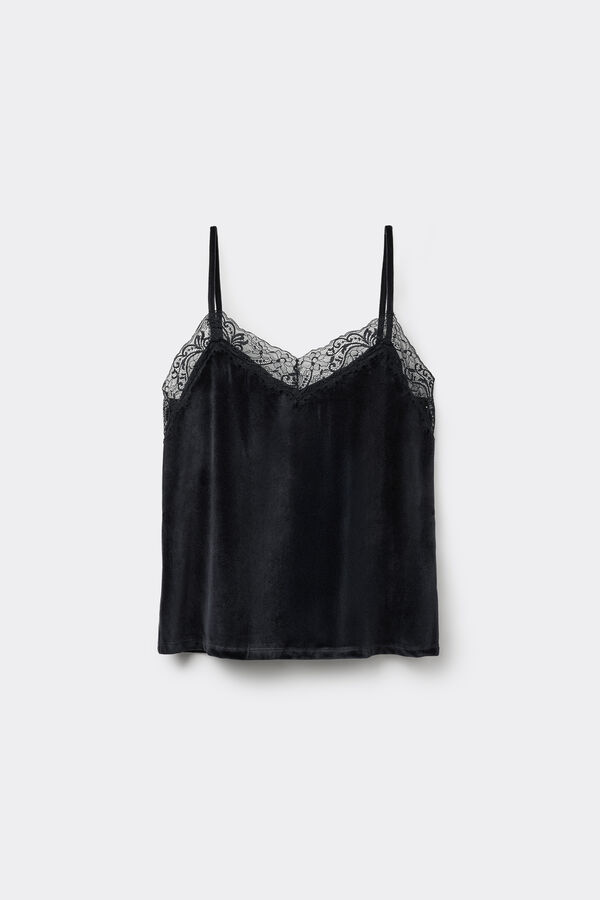 Velvet and Lace Camisole  