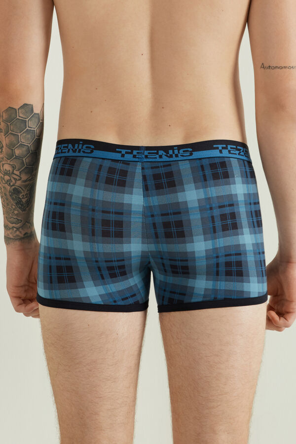 Printed Cotton Boxers with Logo Elastic Waistband  