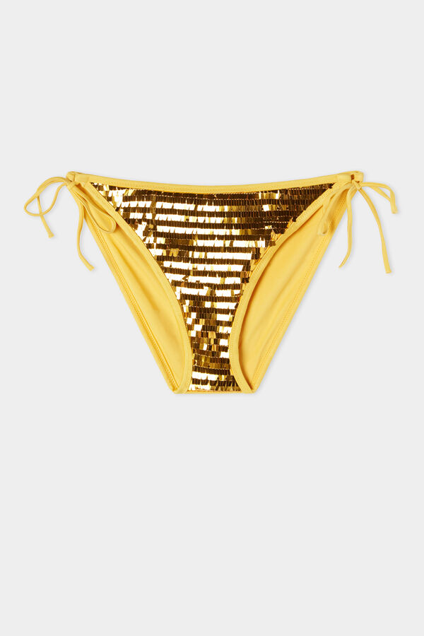 Riviera Sequin String Bikini Bottoms  