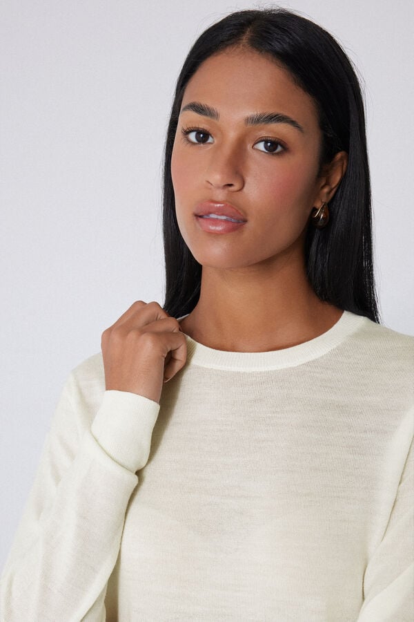 Pull Ras-du-cou Épais 100 % Laine Mérinos  