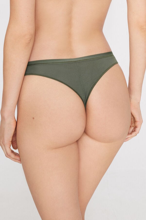 Plain Colour Cotton Brazilian Briefs  