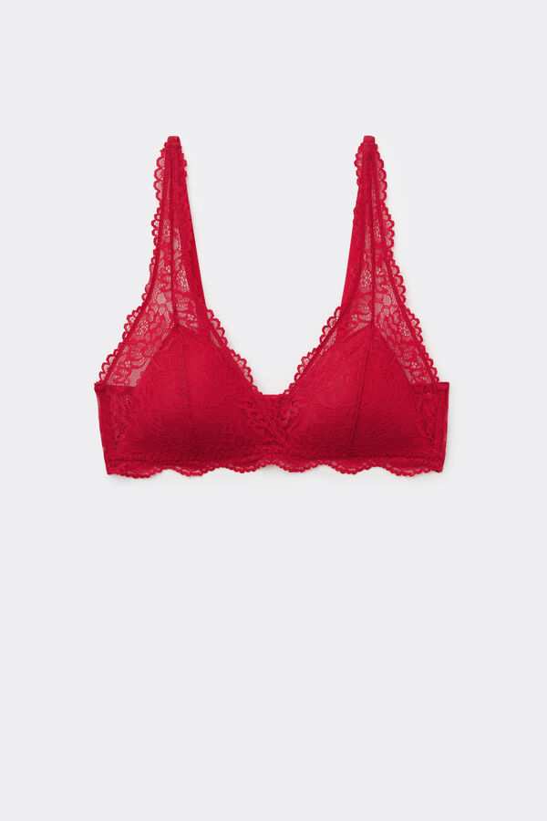 Reggiseno Triangolo in Pizzo Riciclato Havana  