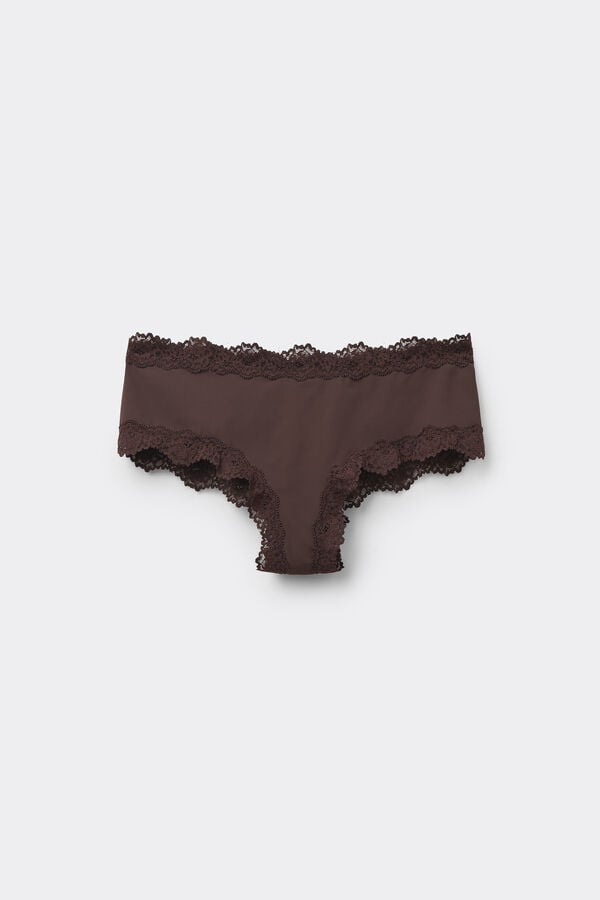Recycled Lace and Microfibre French Knickers  