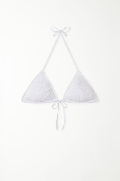 Wavy Triangle Bikini Top with Removable Cups