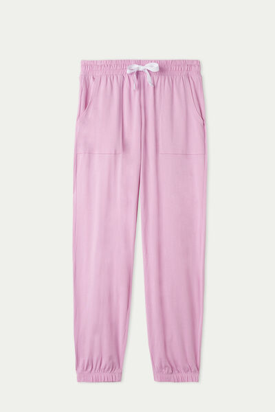 Long Cotton Trousers with Pockets