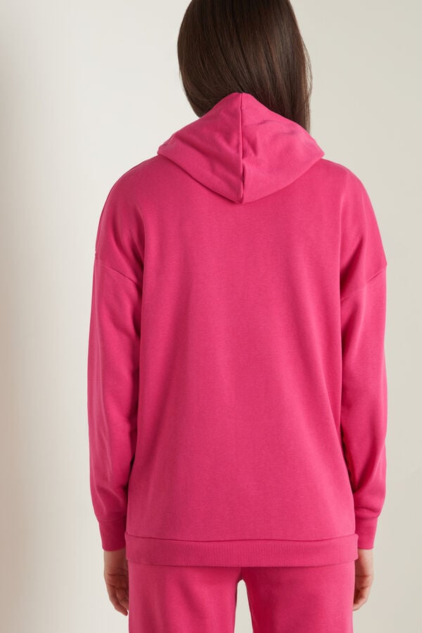 Long-Sleeved Hooded Sweatshirt with Zip  