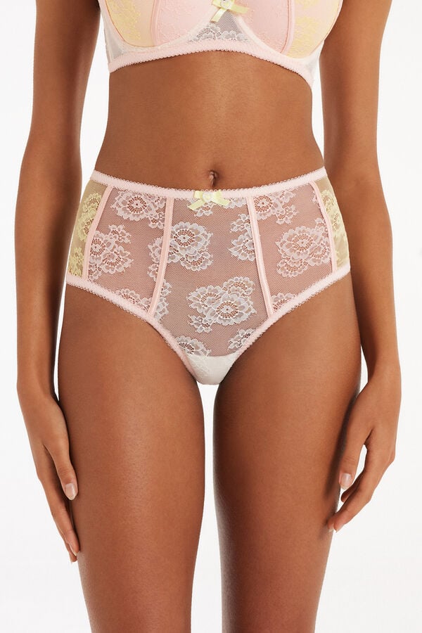 Sunset Lace High-Waist French Knickers  