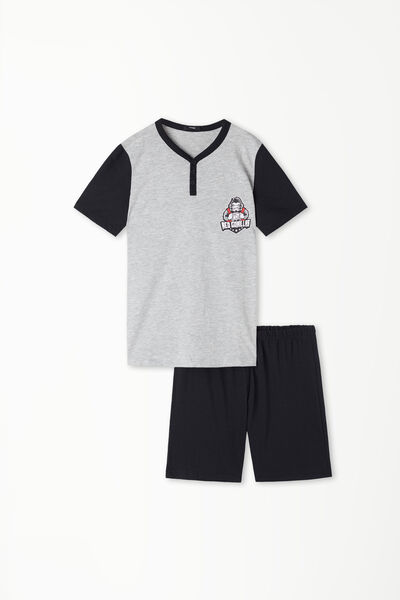 Boys’ Gorilla Print Short Cotton Pyjamas