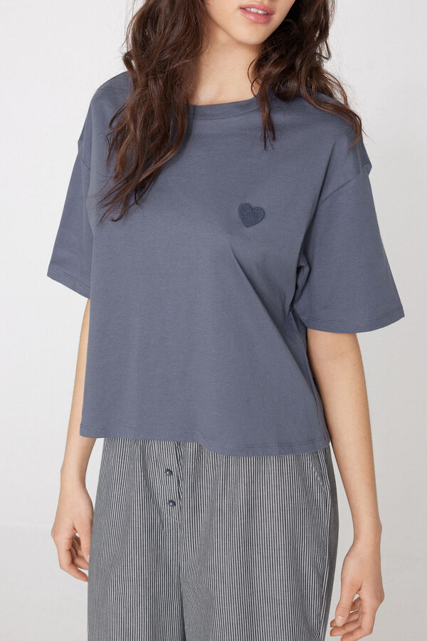 Бавовняна Піжама з Футболкою та Штанами  