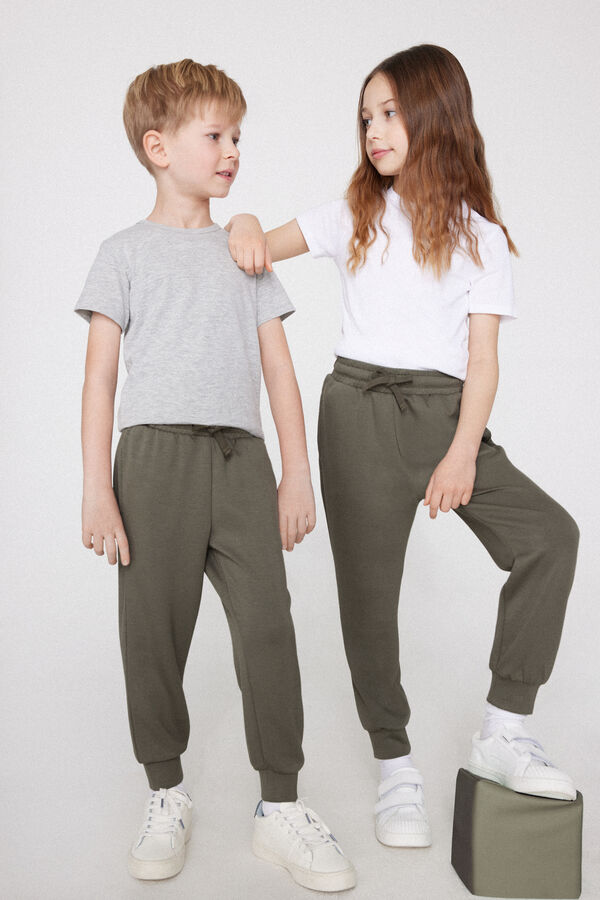 Pantalon de Jogging Doux au Toucher Enfant Unisexe  