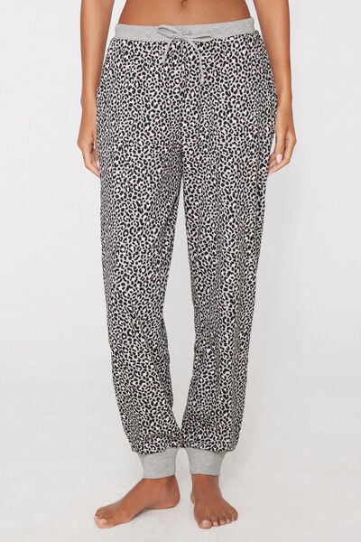 Cal&ccedil;as Jogger em Algod&atilde;o Grosso Estampado