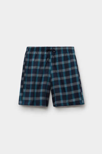 Pantaloni Corti in Tela di Cotone