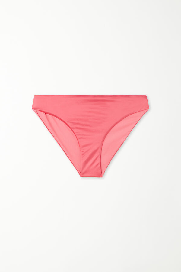 Klassischer, sommerlich rosafarbener Bikinislip Shiny  