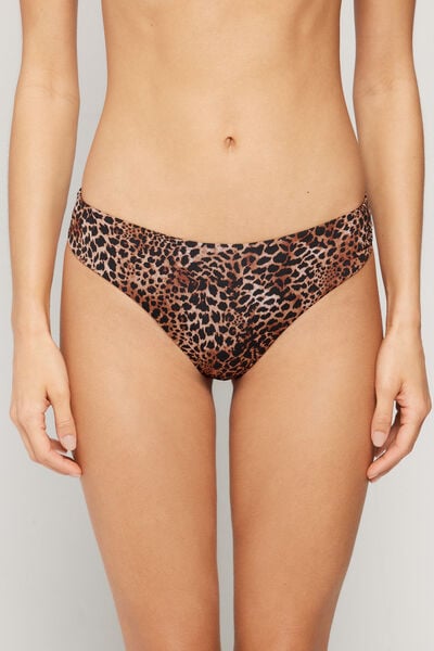 Rounded High-Cut Brazilian Bikini Bottom Savage Sun