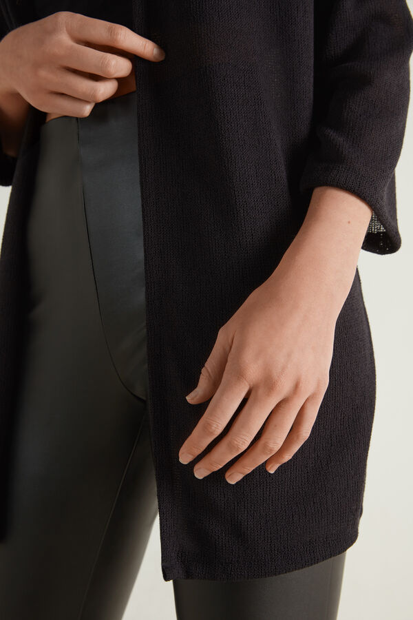 Cardigan Manches Longues Ouvert  