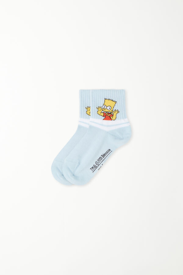 Boys’ Short Socks with The Simpsons Print  