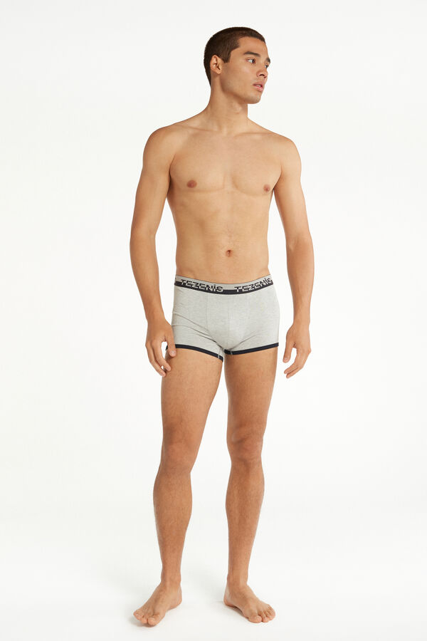 Cotton Boxers with Logo Waistband  