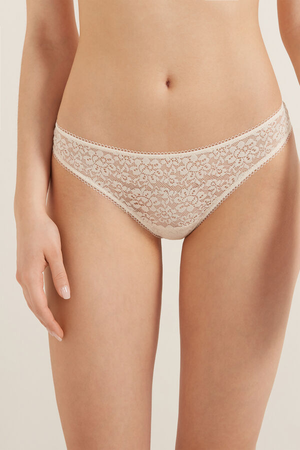Recycled Lace Brazilian Briefs  