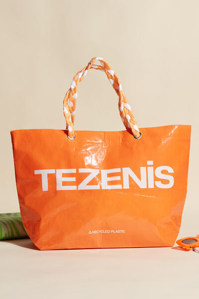 Beach Bag in Recycled Material with Logo