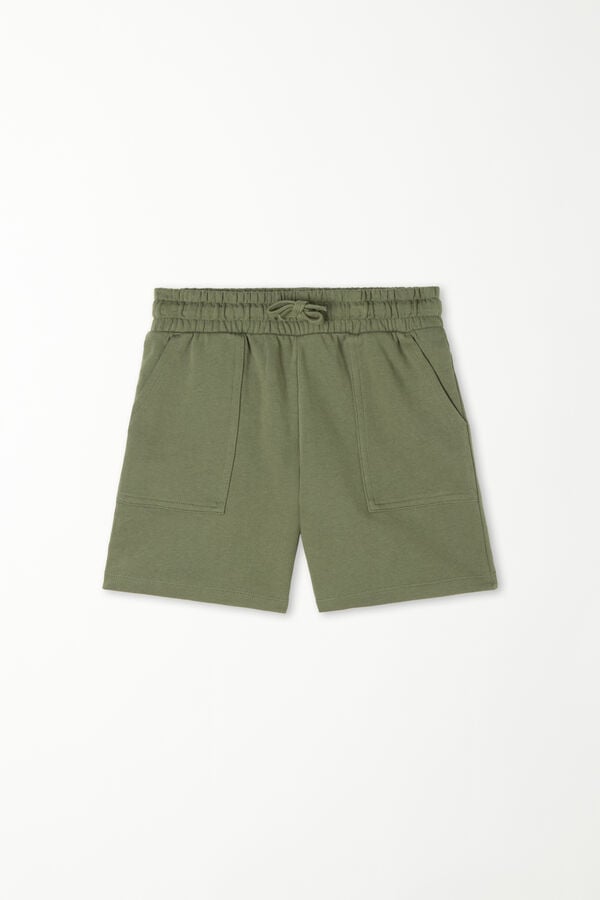 Boys’ Cotton Fleece Shorts with Pockets  