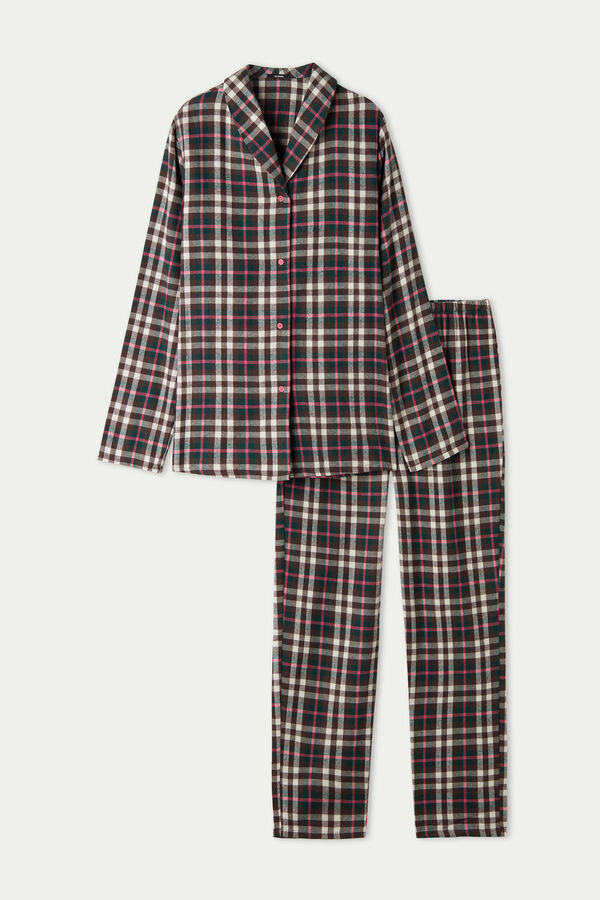 Long Open Flannel Pyjamas  