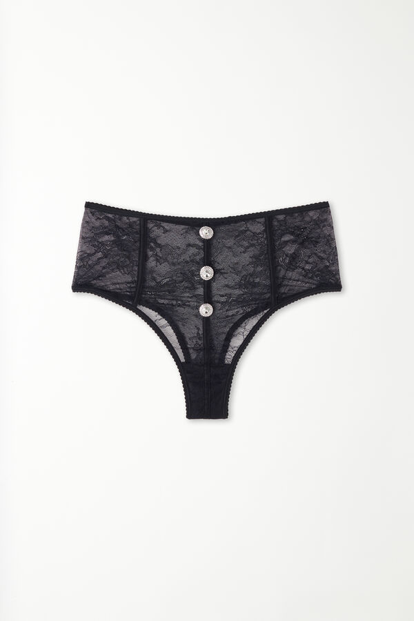 Last Night Lace High-Waist French Knickers  
