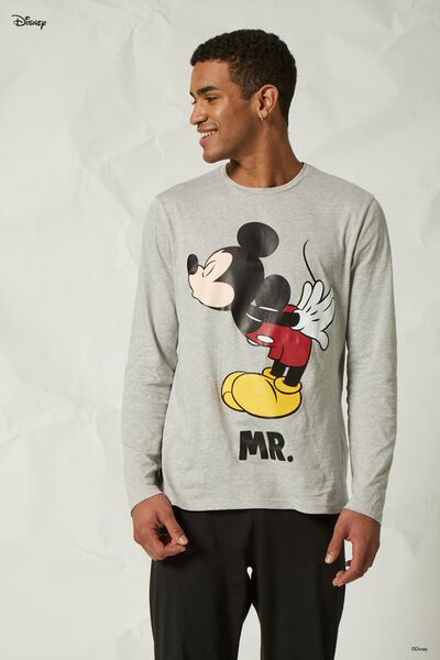 Pijama Lungă Bumbac Disney Mickey Mouse
