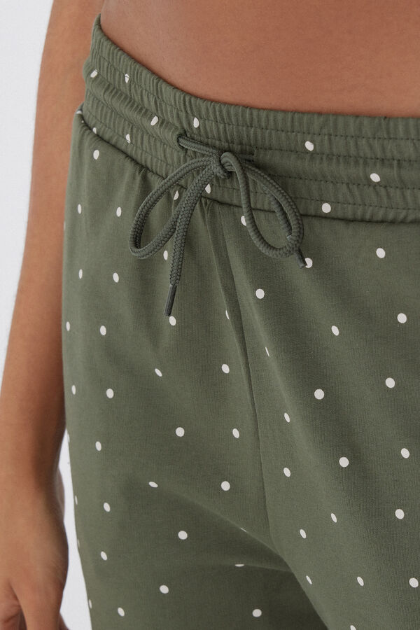 Pantaloni jogger cu buzunar cu refilet  