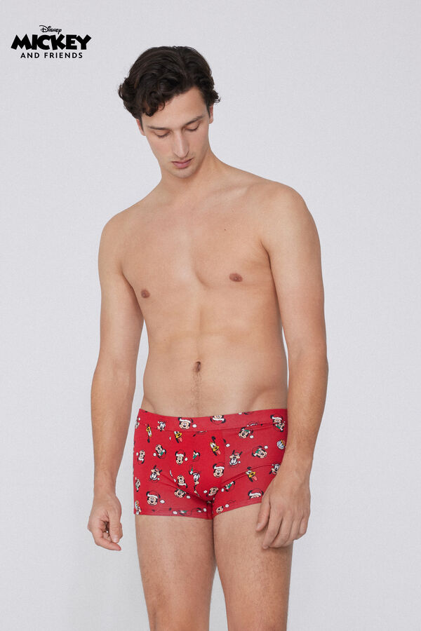 Disney Mickey Mouse Print Cotton Boxers  