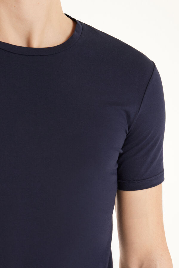 T-Shirt in Cotone Elasticizzato  