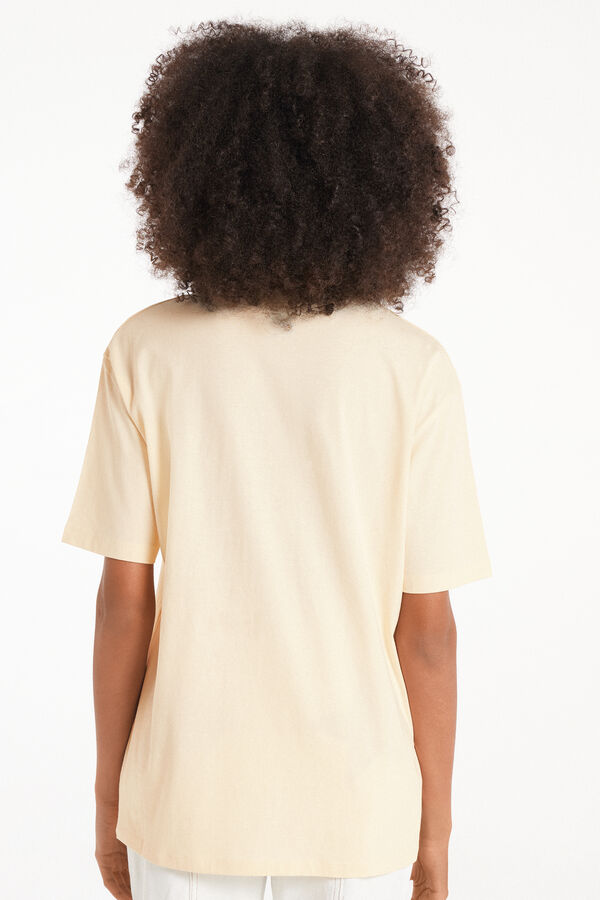 Unisex-T-Shirt aus Baumwolle mit Rolling-Stones-Print  
